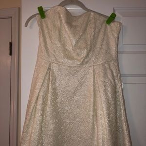 Strapless Off-White Lilly Pulitzer Dress